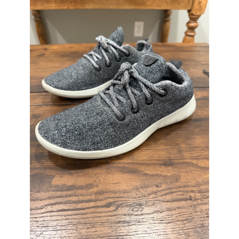 Allbirds Wool‎ Runners Mens Size 9 Charcoal Grey Knit Walking Shoes Wool
